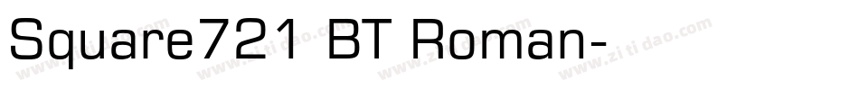 Square721 BT Roman字体转换
